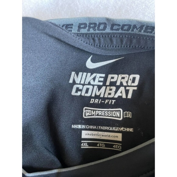 Nike Pro Combat Hyperstrong Dri Fit Compression Shirt With Pads Football size 4X - Picture 2 of 10